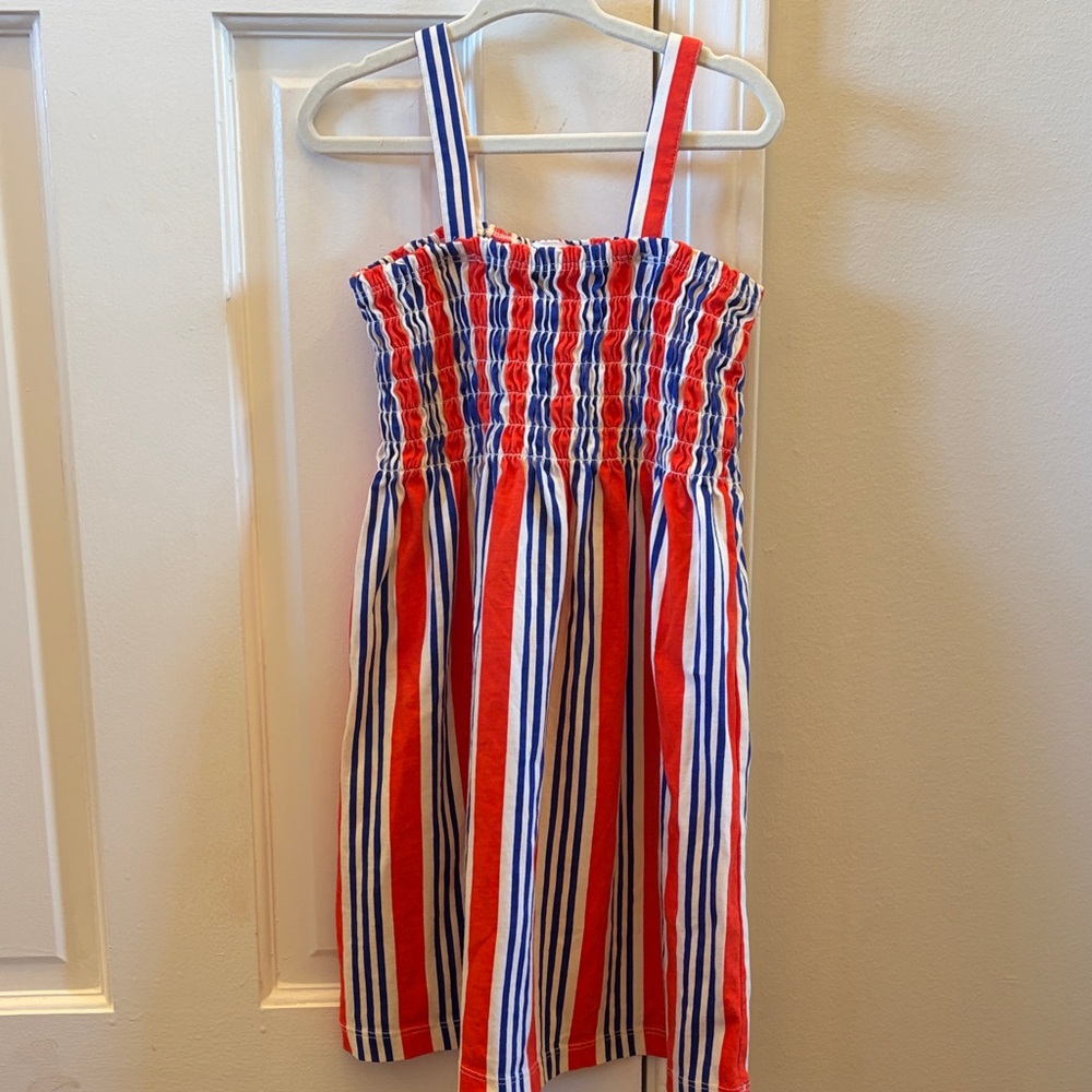 Hannah Andersson Striped Red and Blue Sundress
